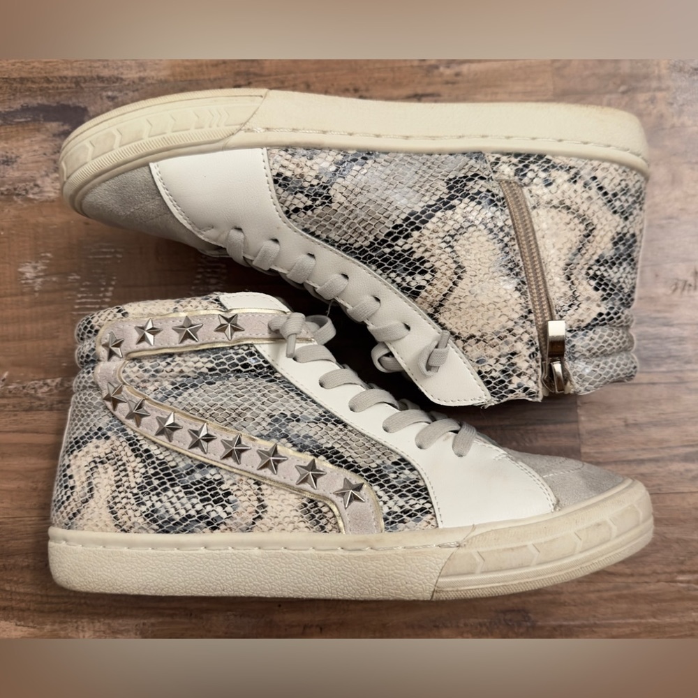 Vintage Havana Hi Top Sneakers Cliff Snake/Grey 6.5